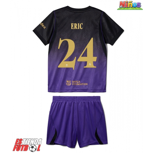 Barcelona Eric Garcia #24 Segunda Equipación Niños 2026-27 Manga Corta (+ Pantalones cortos)